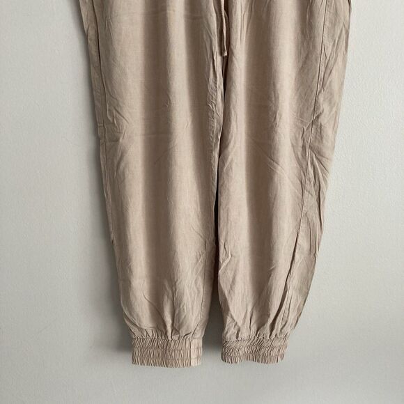 Cloth & Stone Anthropologie Womens Beige Joggers Pants Sz Medium Pockets Tencel - Picture 5 of 11